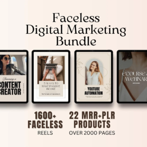 Faceless Digital Marketing MRR Products, Faceless Marketing, DFY, Master Resell Rights