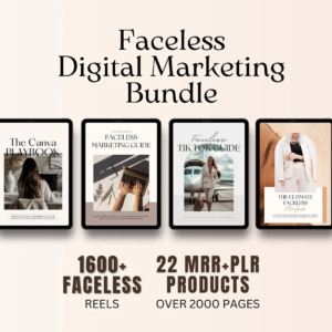 Faceless Digital Marketing MRR Products, Faceless Marketing, DFY, Master Resell Rights