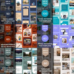 3500+ Canva Editable Social Media Templates Mega Bundle for