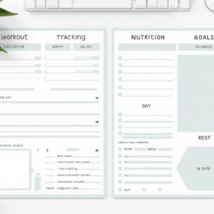 Fitness Checklist Printable with PLR Resell Rights.