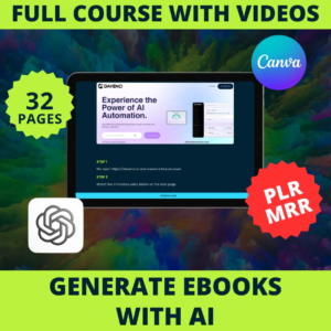New Generate a complete eBook with AI, step-by-step Masterclass with videos