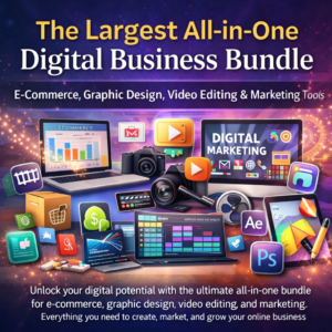 The Ultimate Mega Bundle: E-Commerce, Graphic Design, Video Editing, and Digital Marketing